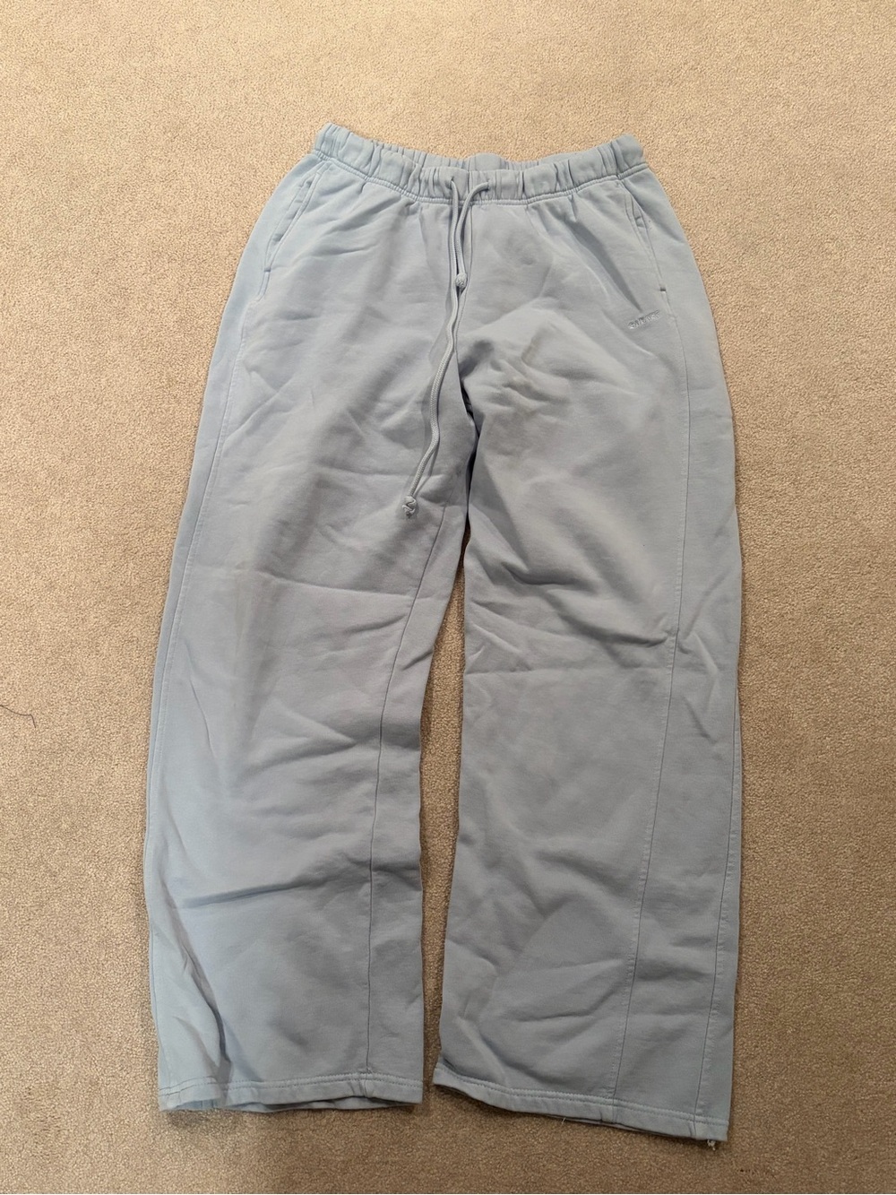 Women’s Light Blue Casual Drawstring Pants